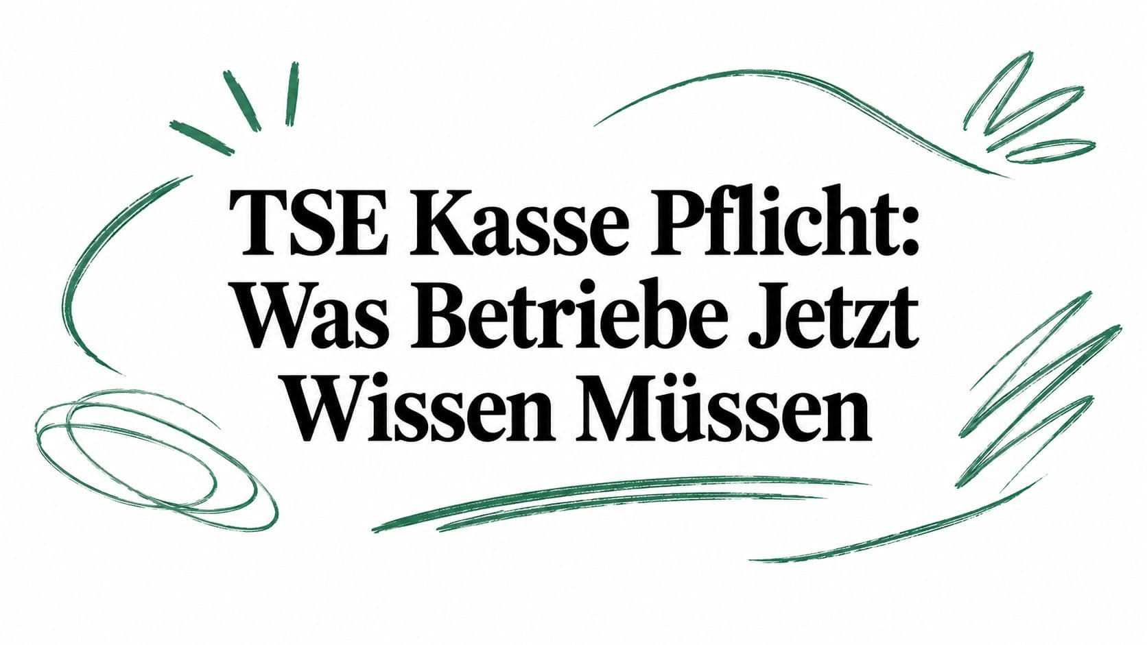 TSE Kasse Pflicht: Was Betriebe Jetzt Wissen Müssen
