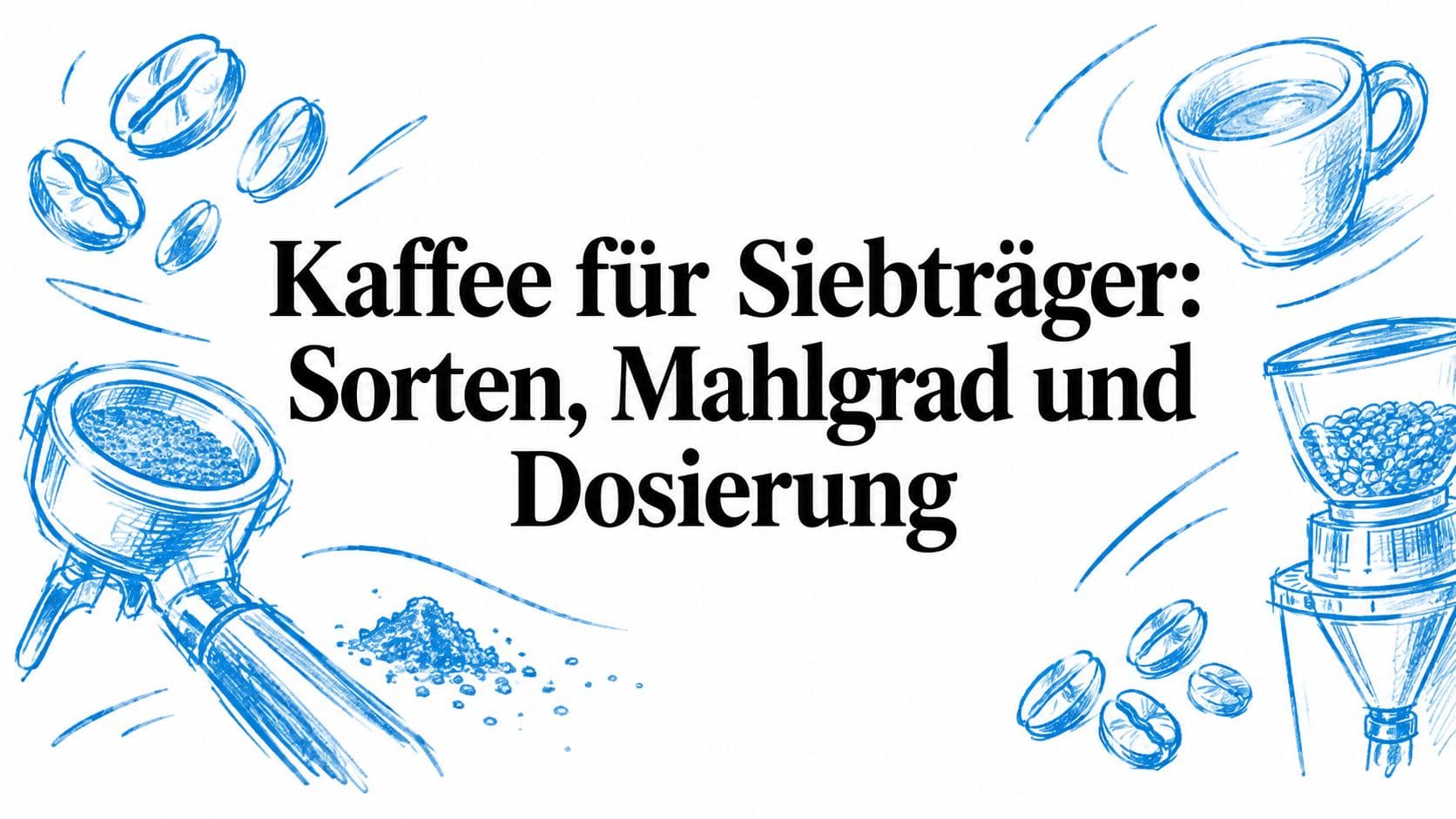 Kaffee für Siebträger: Sorten, Mahlgrad und Dosierung