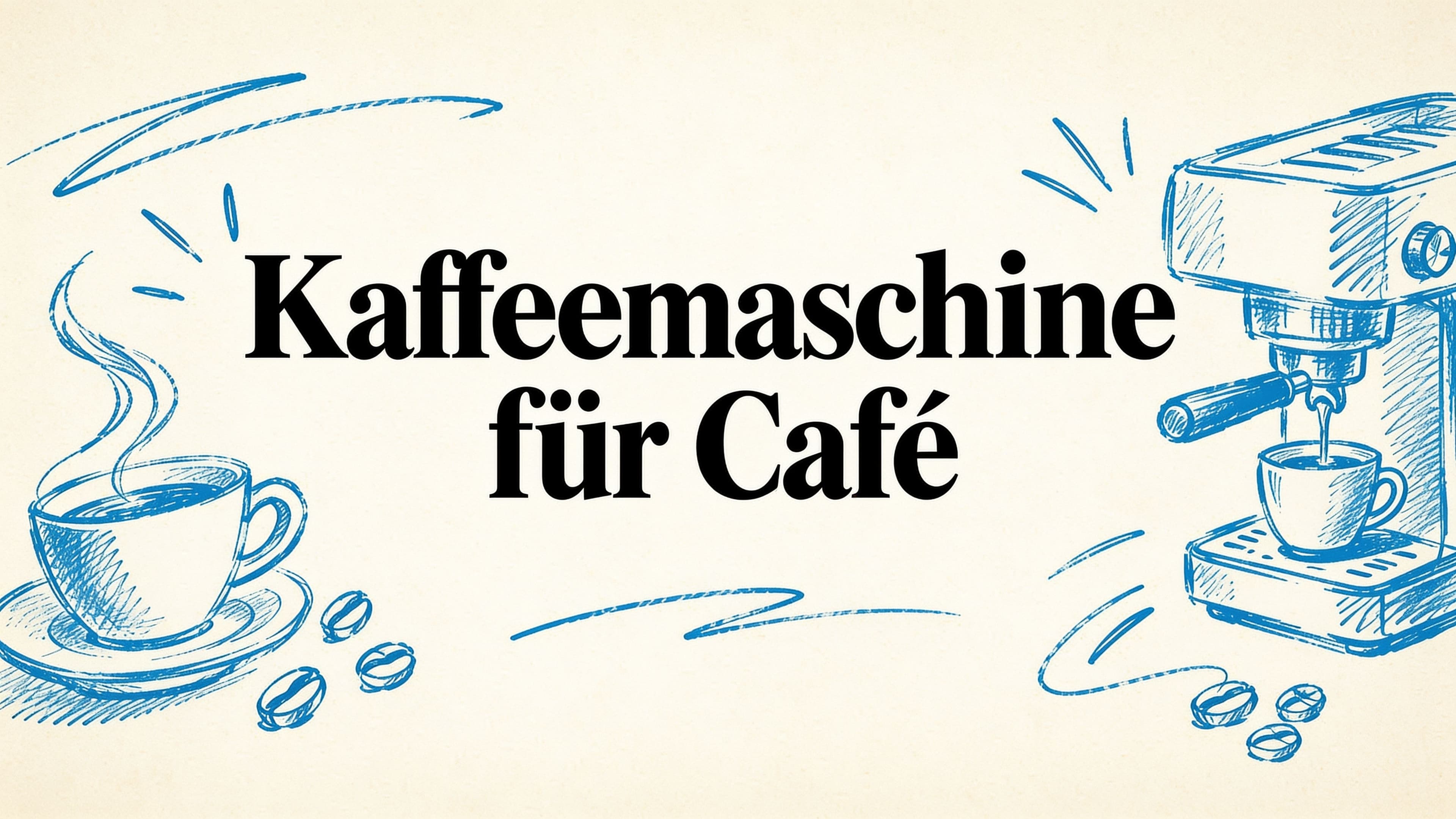 Kaffeemaschine für cafe