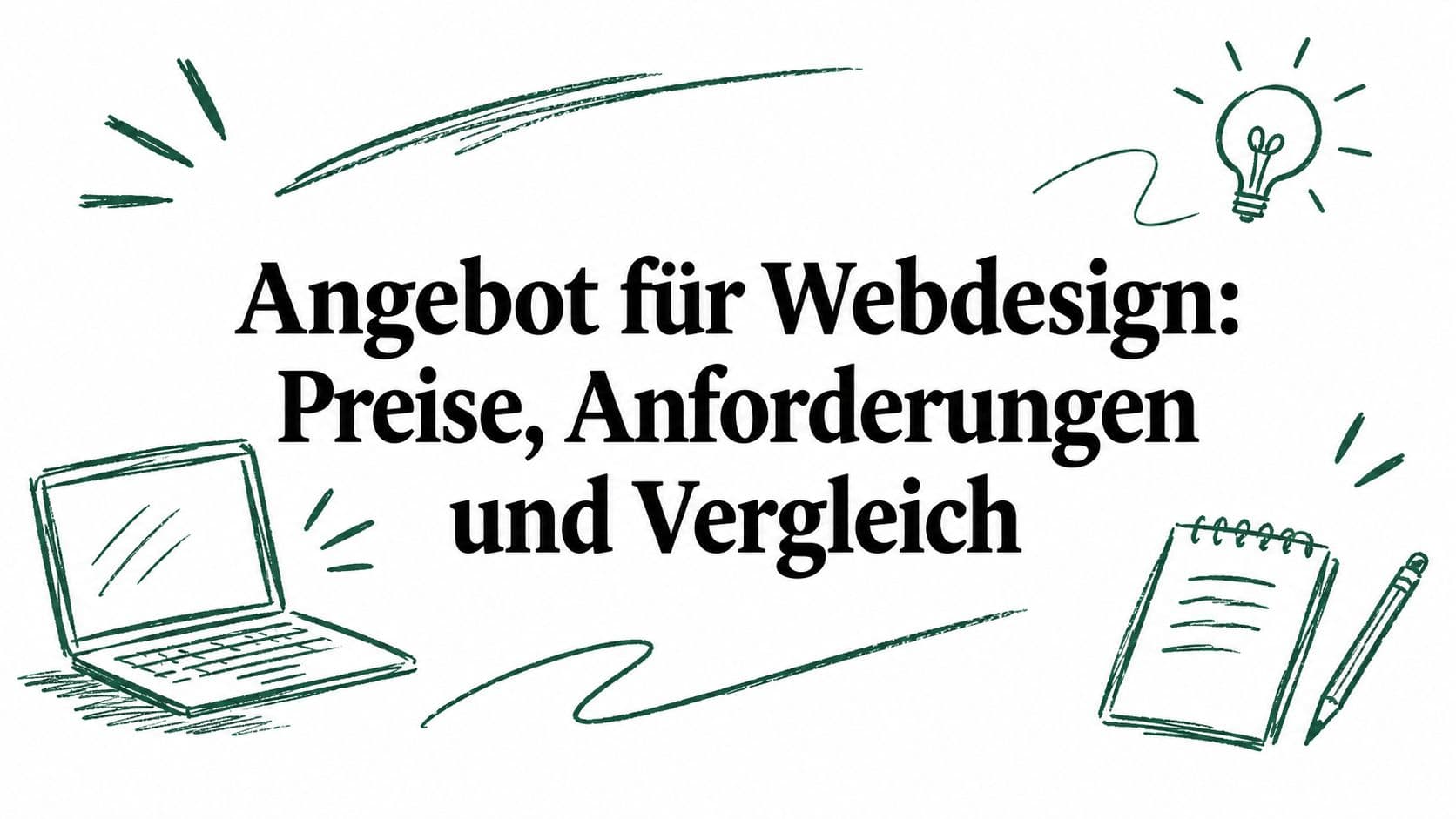 Angebot für Webdesign: Preise, Anforderungen und Vergleich